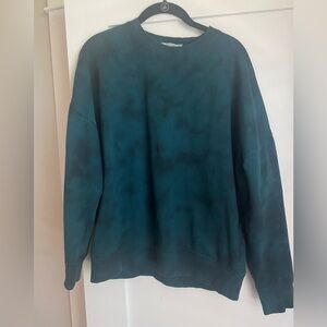 Blue/Teal Crewneck Sweatshirt, Size Medium